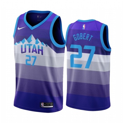Nike Utah Jazz #27 Rudy Gobert Men's Hardwood Classic NBA Jersey Purple Men's